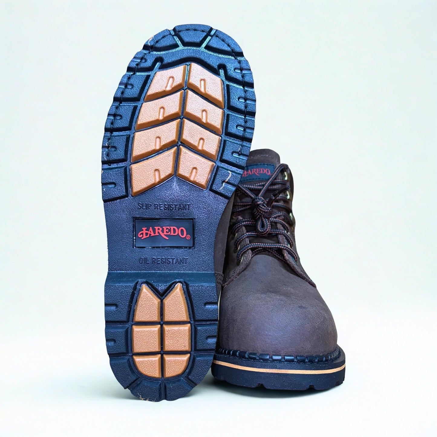Laredo Hub & Tack Steel Toe Boot outsole tread detail