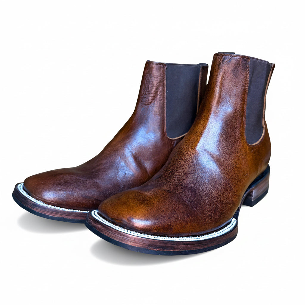 Cerro Flooter 1760 Whisky Cafe Square Toe Botin pair view
