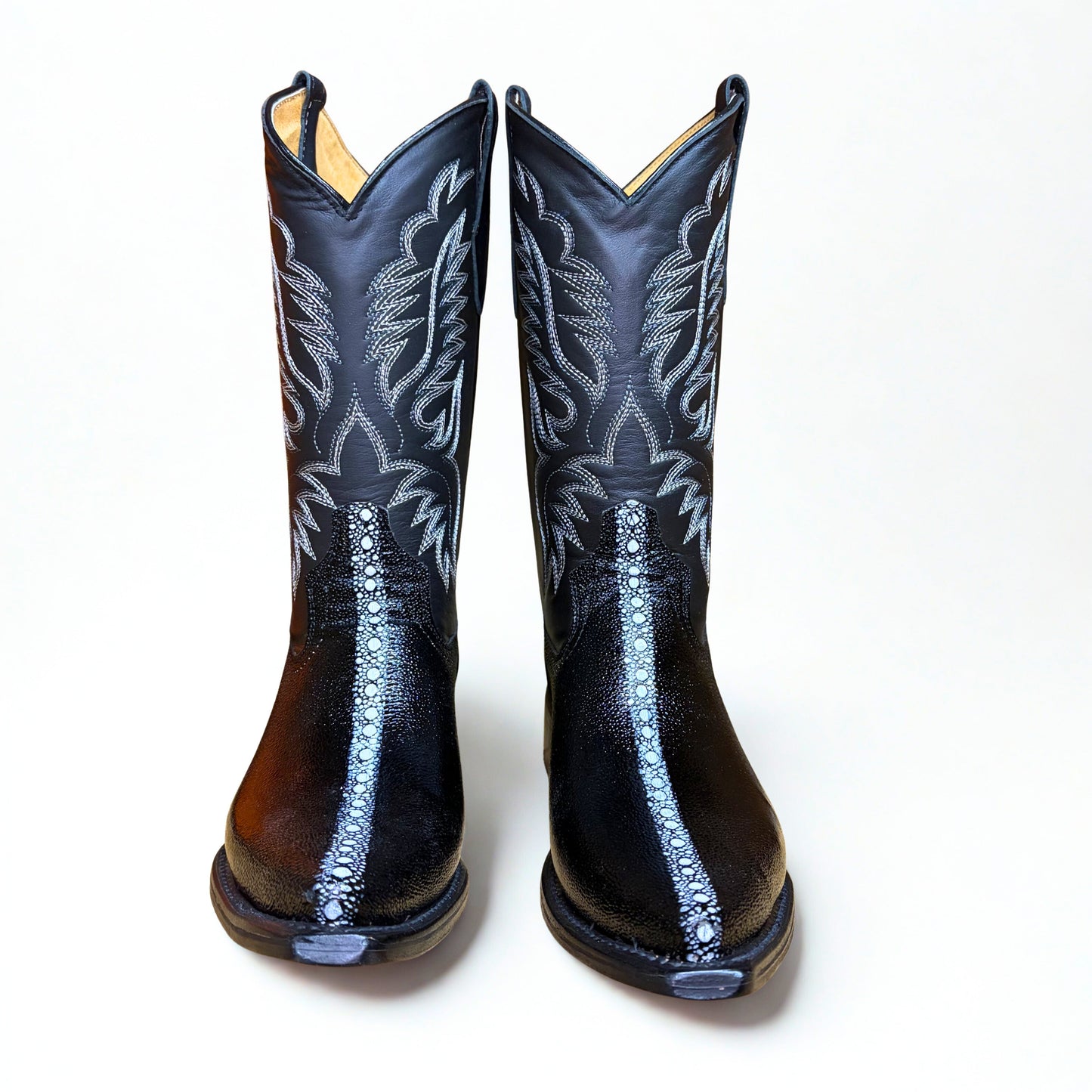 Bota texana Arius Imitación Mantarraya Negra