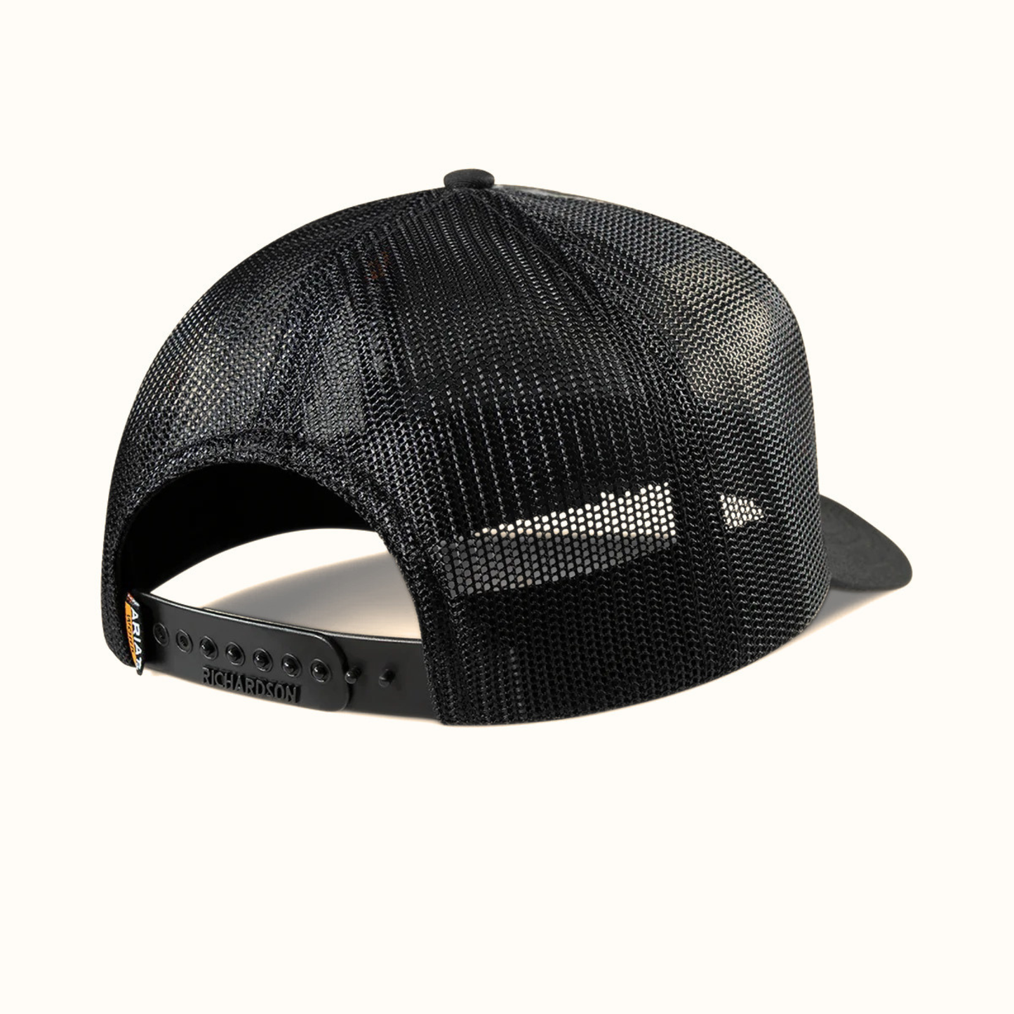 Ariat Work Skull Patch Trucker Cap Black back side view
