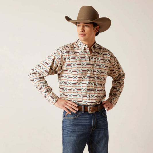 Camisa clásica con estampado Chimayo