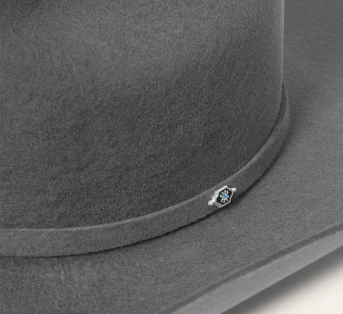 Close-up detail of brim and felt finish