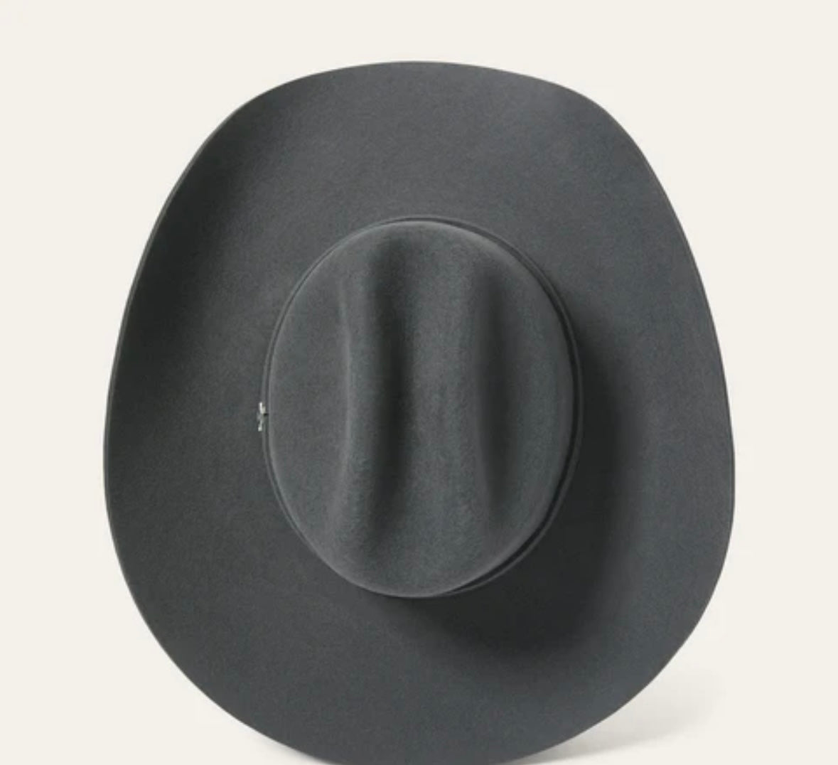 Top view of Stetson Mason 4X Granite Wool Cowboy Hat