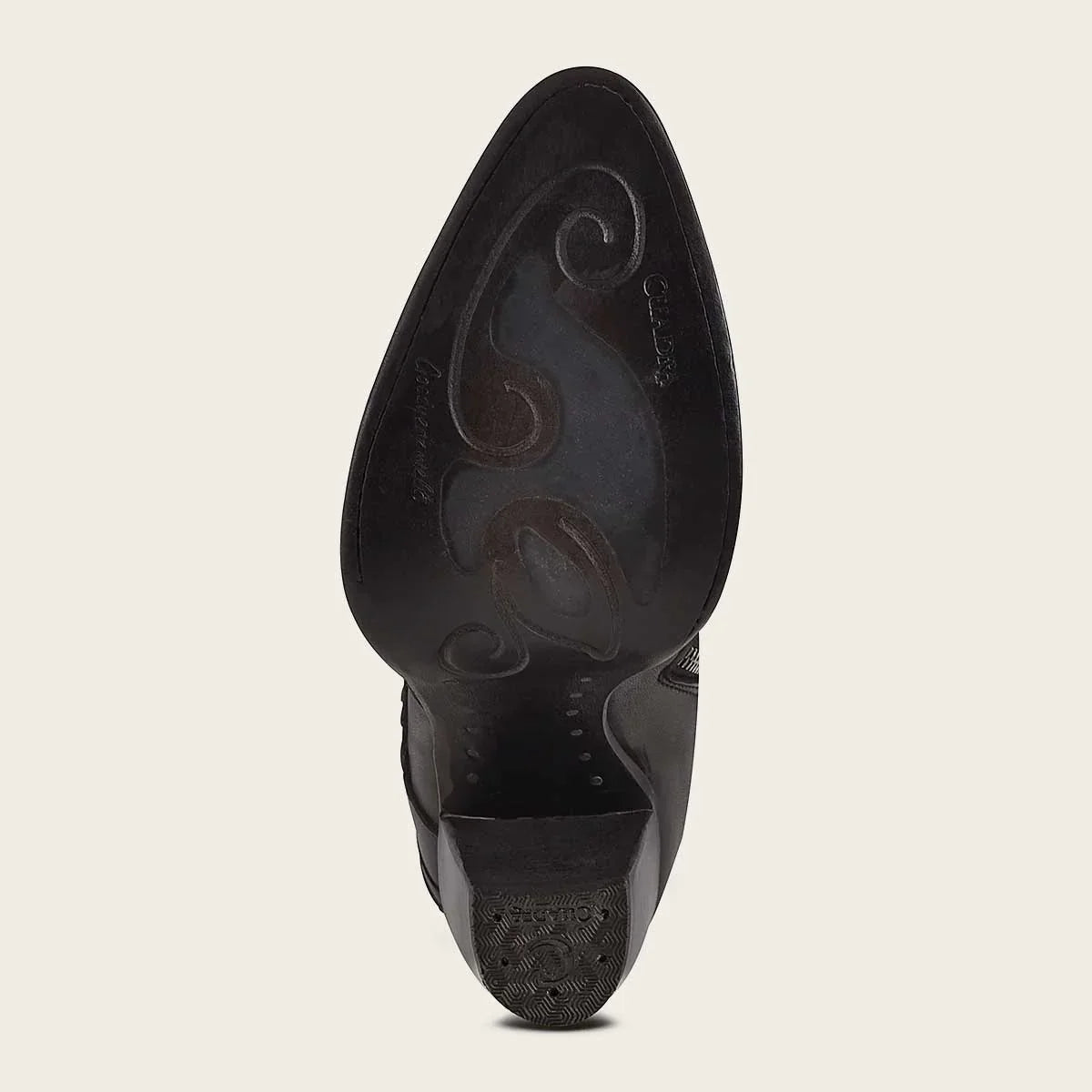 Hand Painted Exotic Black Stingray Leather Bootie