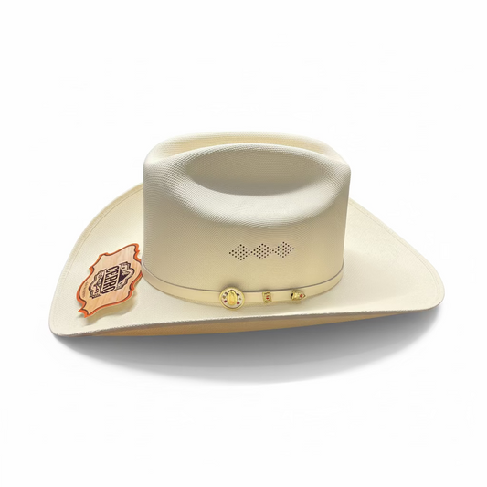 Cerro 1000X Virgen Maria White Hat Band Hat side view