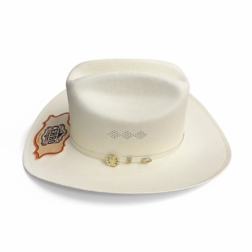 1000X San Judas White Hat Band Hat