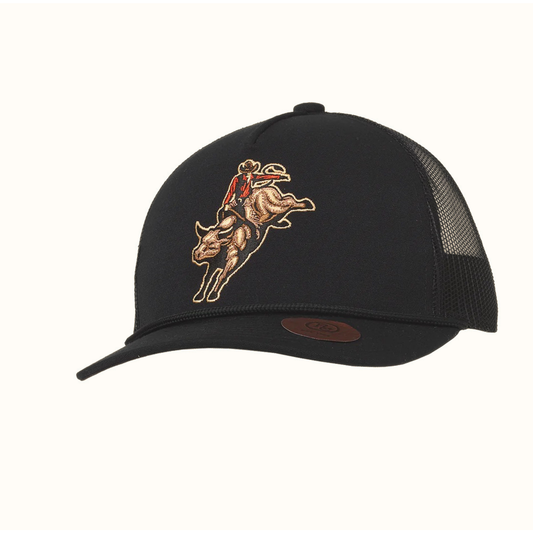 Ranch Craft Originals Bull Rider Trucker Cap Black front view