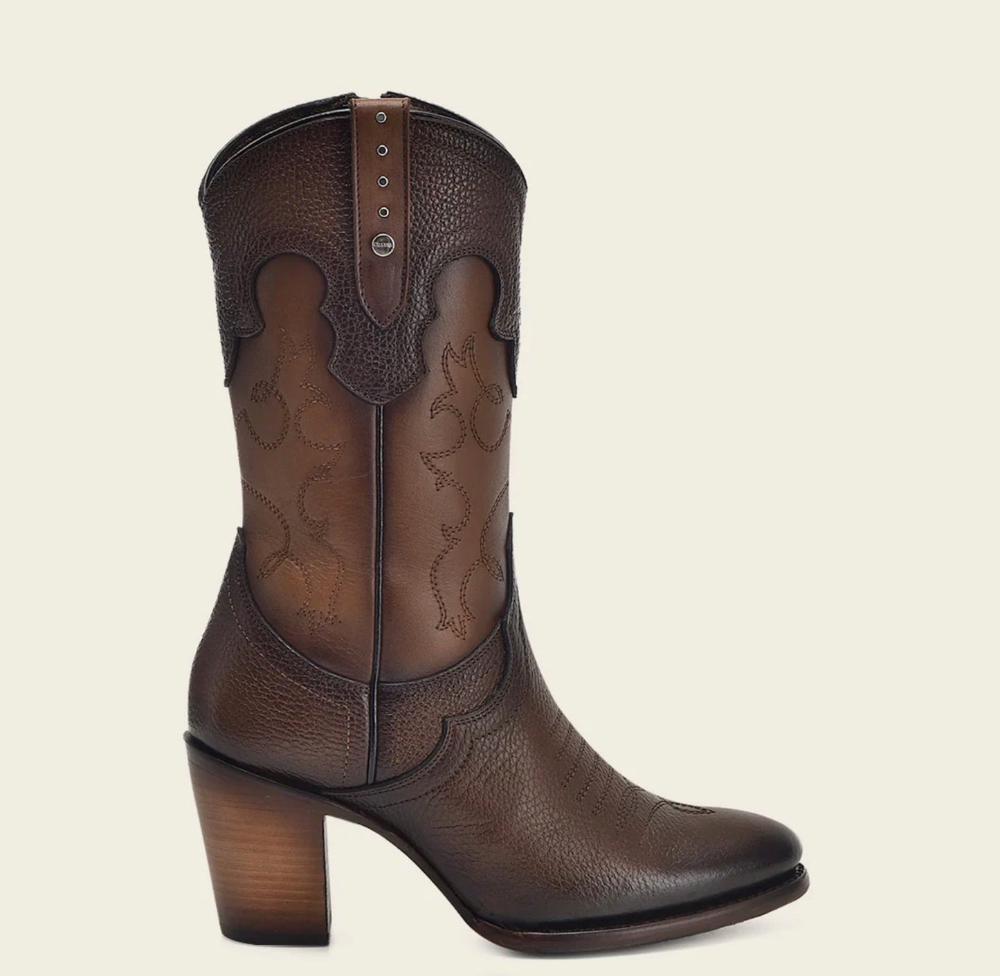 Western Style Brown Cowboy Boots