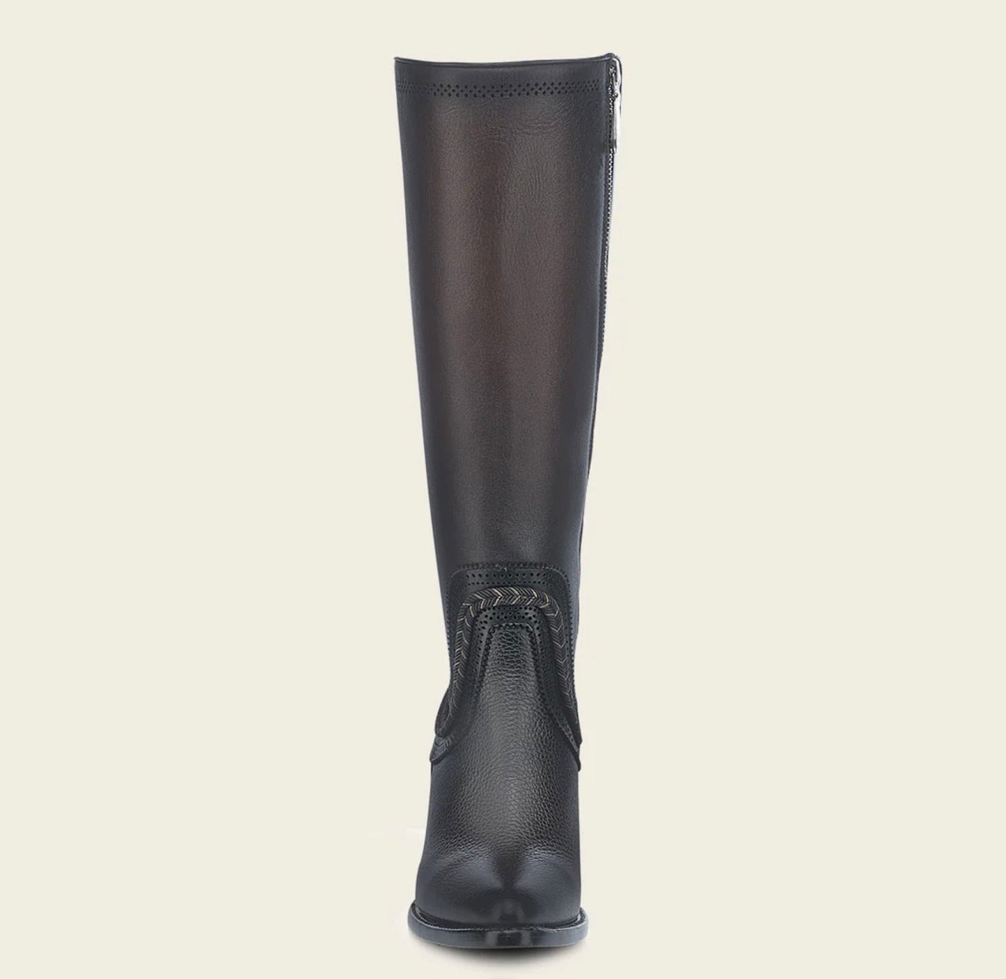 Cuadra Tall Elegant Bovine Boot front view with tall shaft