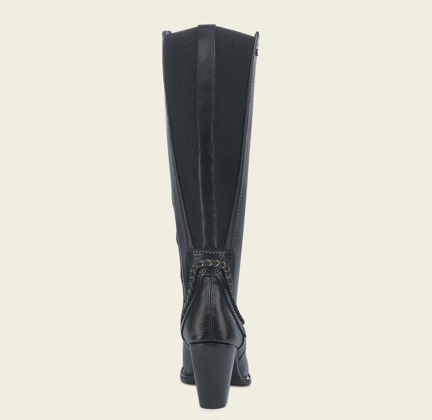Cuadra Tall Elegant Bovine Boot back view with tall shaft