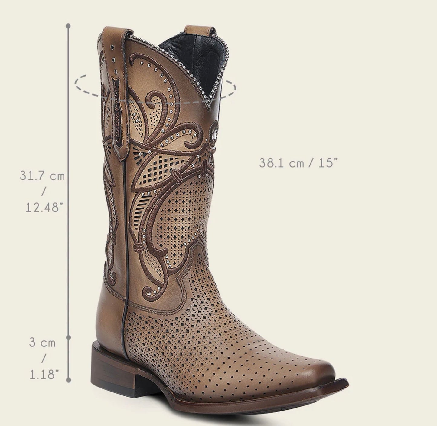 Western Rodeo Light Brown Bovine Boot