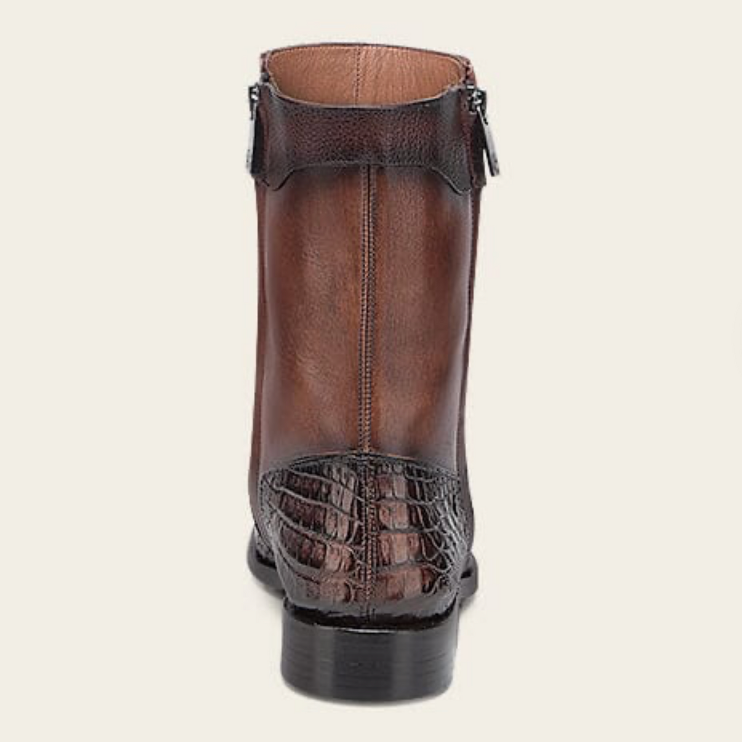 Bota de vestir de piel de cocodrilo genuina