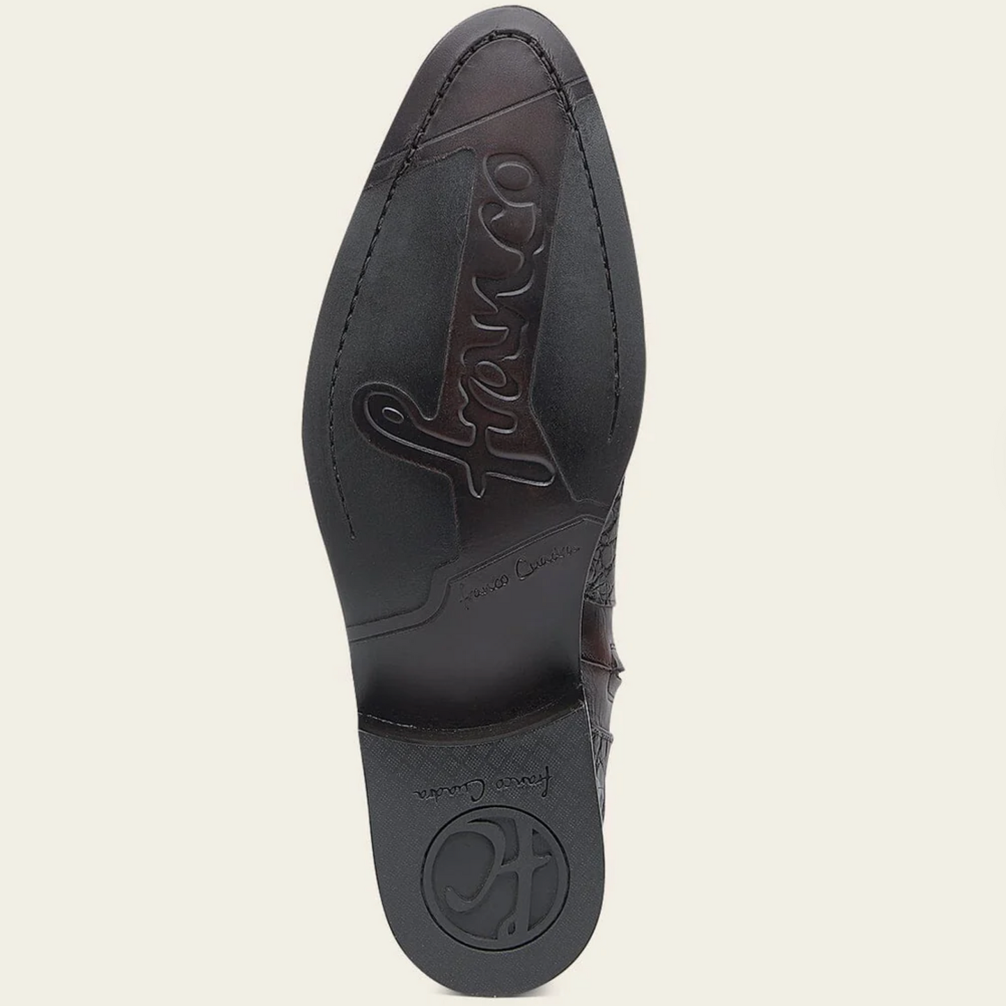 Bota de vestir de piel de cocodrilo genuina