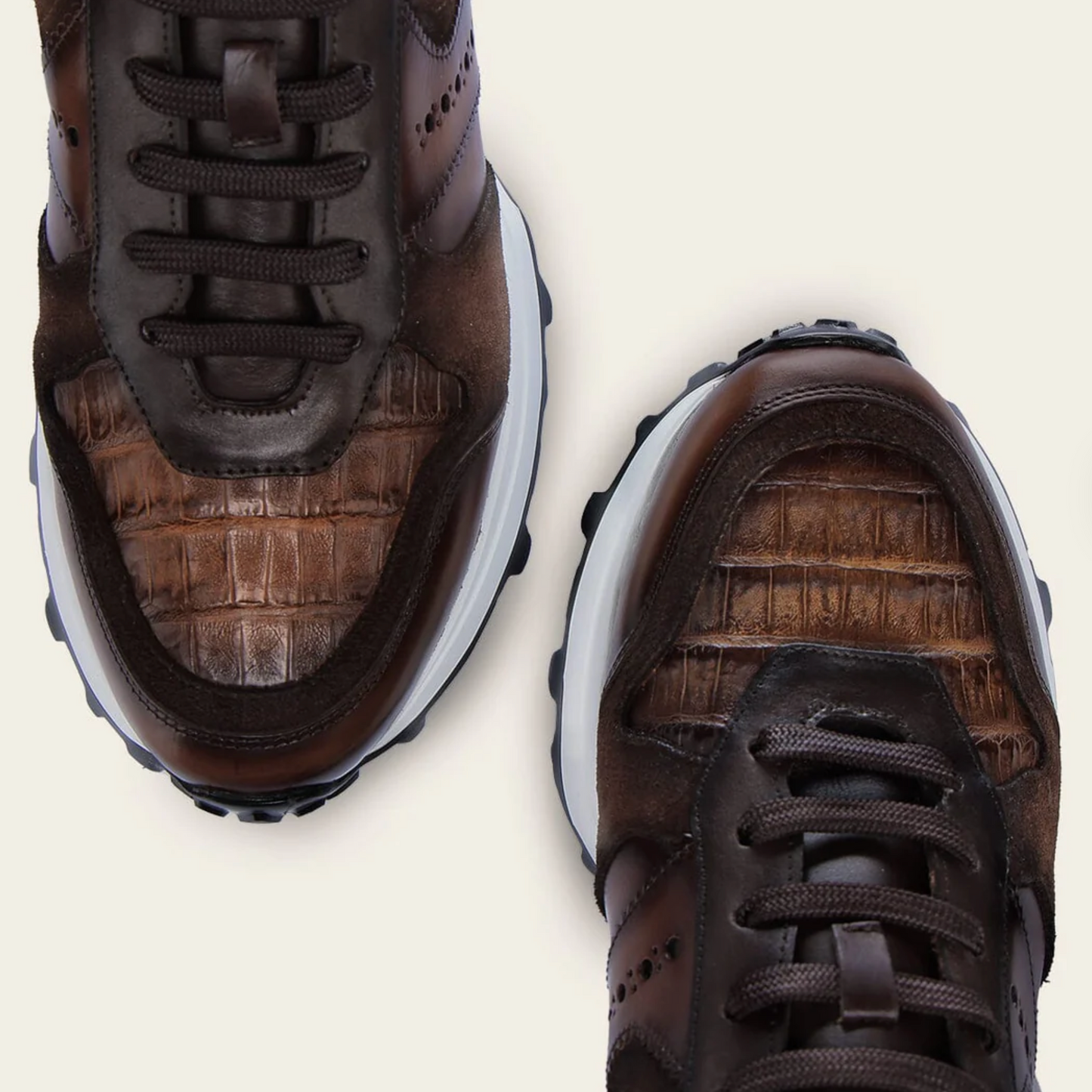 Zapatillas de piel de caimán auténtica