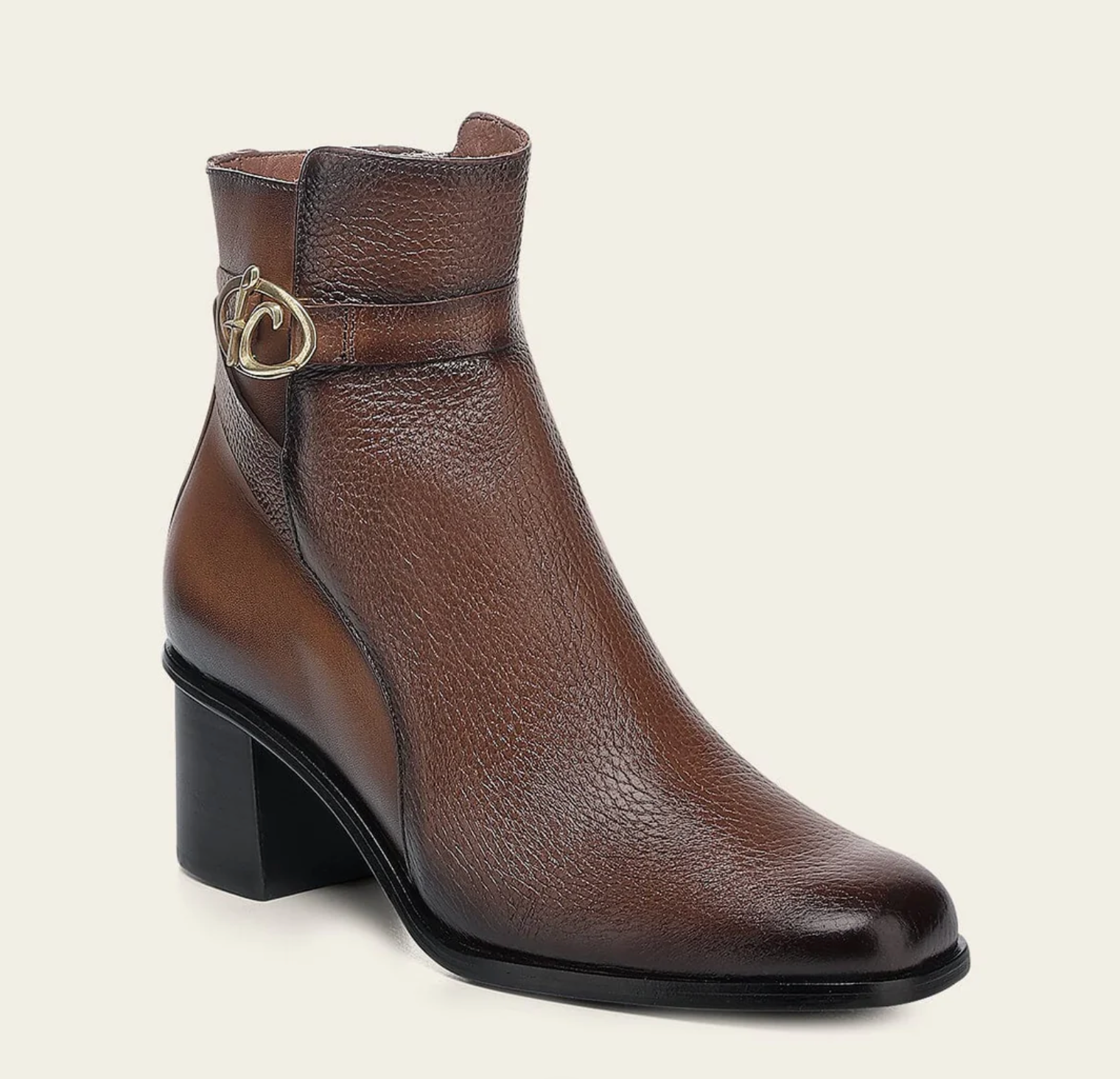 Cuadra Women’s Genuine Deer Leather Dress Boot front angle view