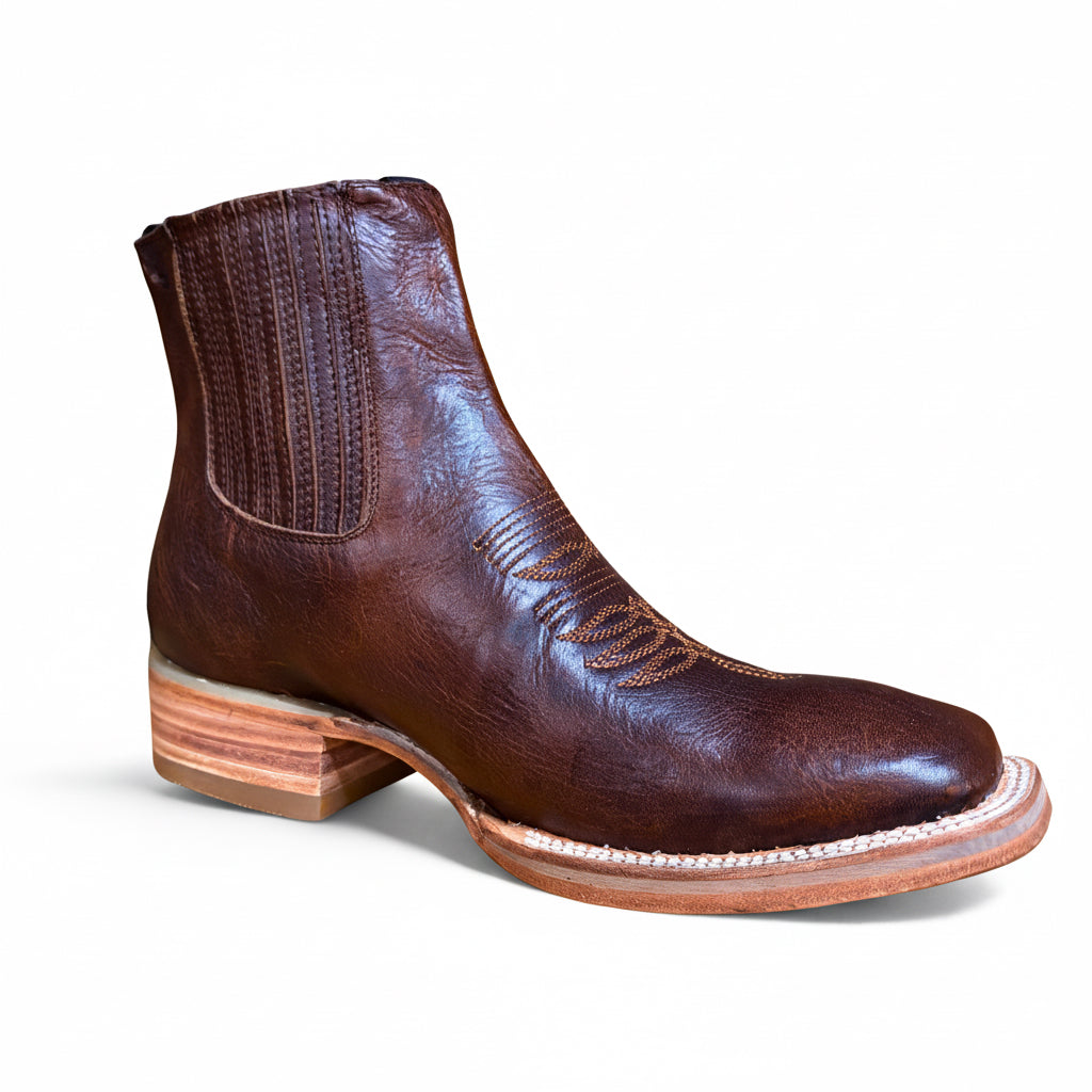Cerro 1700 Whisky Cafe Square Toe Botin opposite angle view