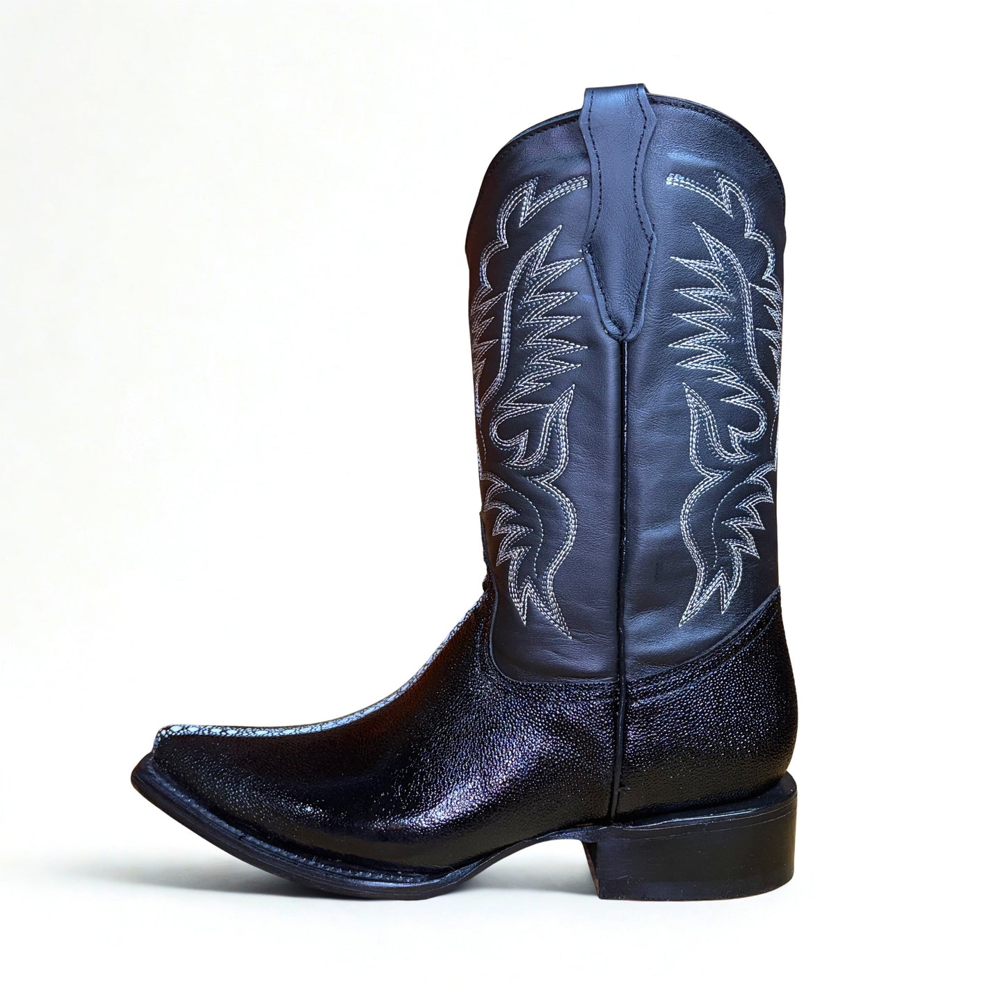 Bota texana Arius Imitación Mantarraya Negra
