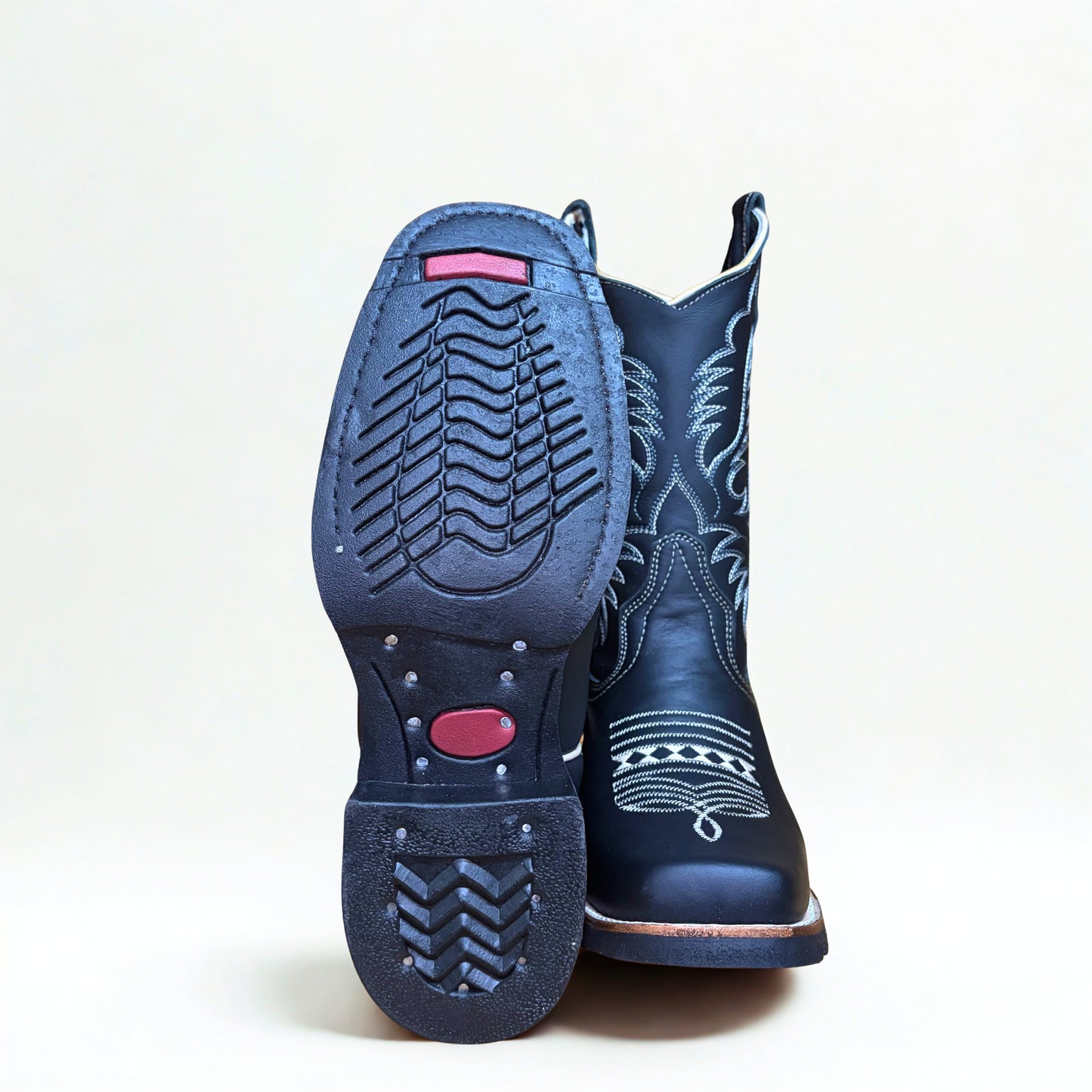 Outsole view of Arius Napa Black Rodeo Boots