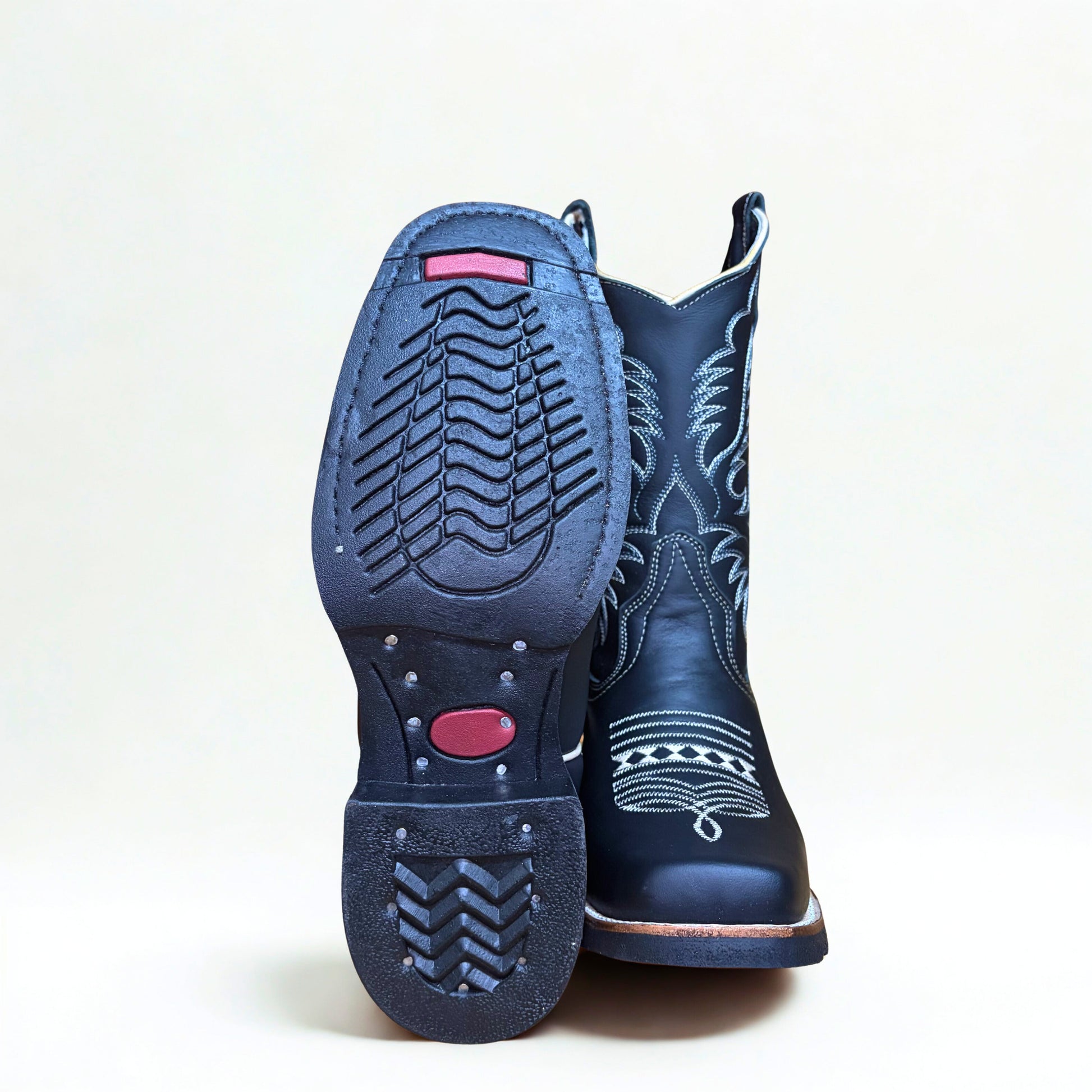 Outsole view of Arius Napa Black Rodeo Boots