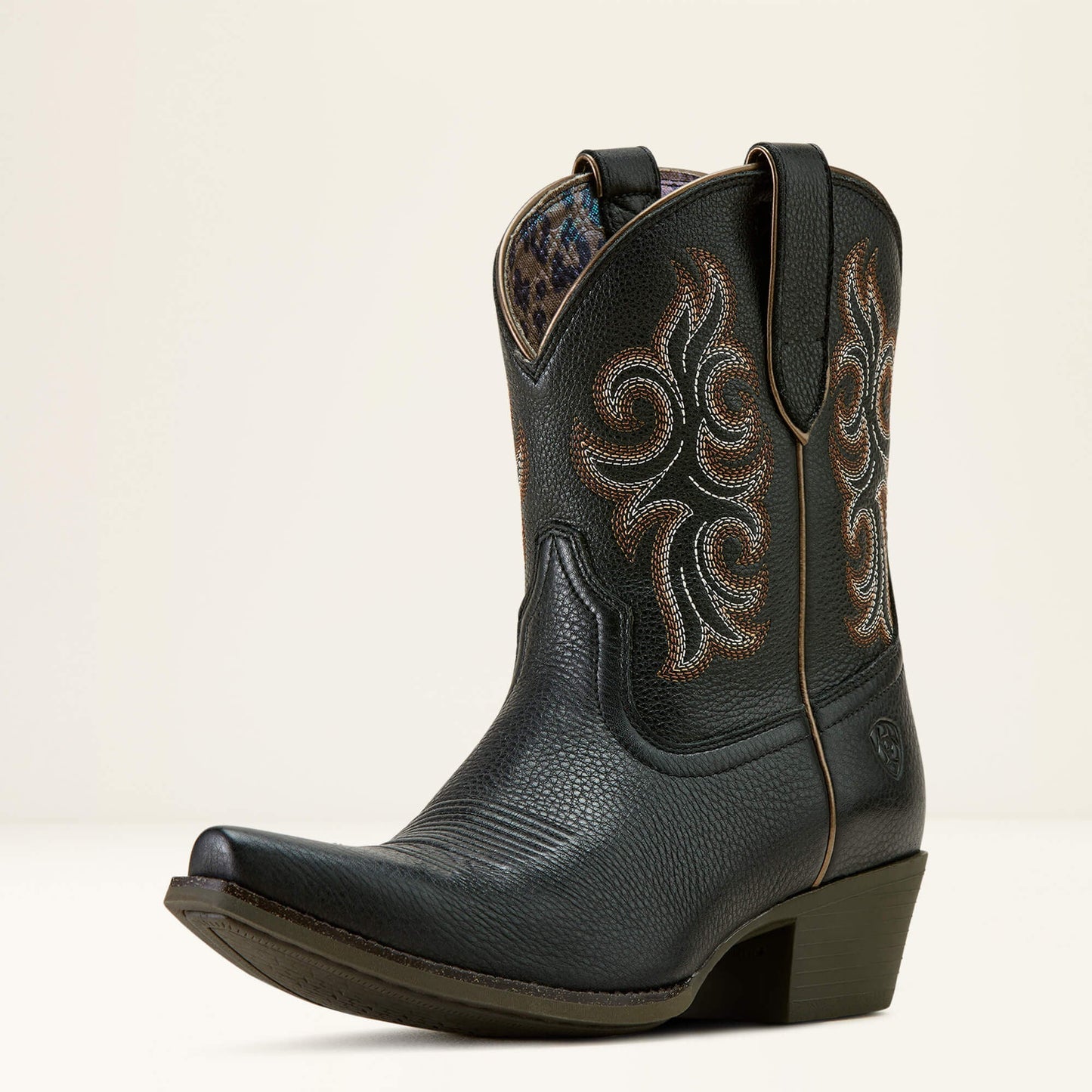 Ariat Lacona X Toe Western Boot black women’s western boot front angle view