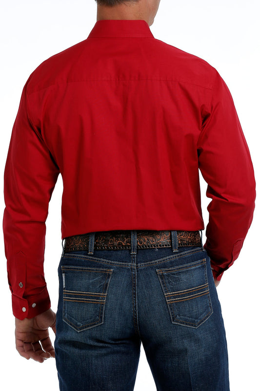 Camisa vaquera de botones, corte moderno y liso