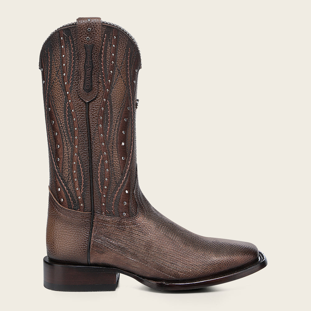 Cuadra Women’s Western Rodeo Golden Carunga Boot side profile