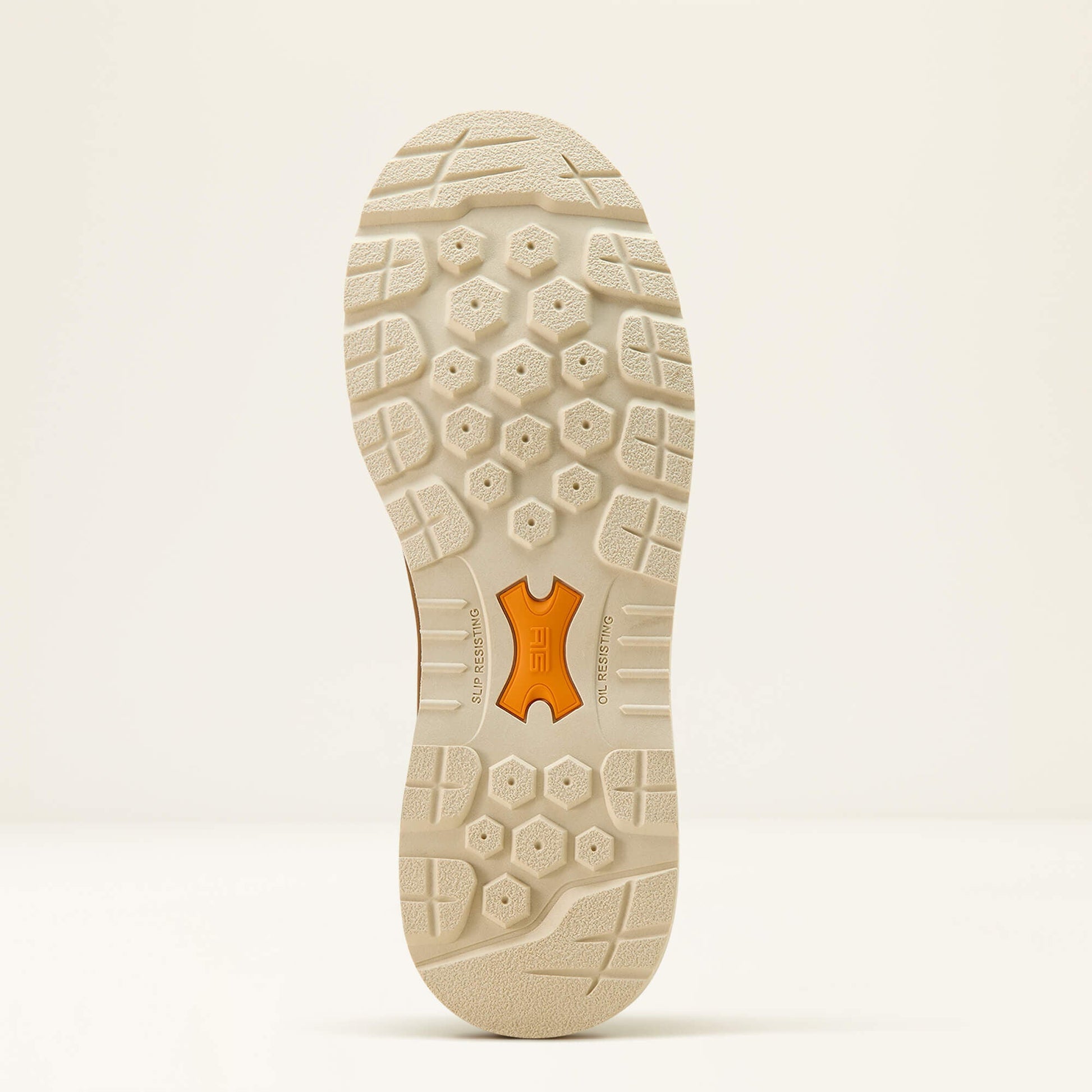 Ariat Rebar Wedge Chelsea Waterproof Work Boot outsole view showing tread pattern