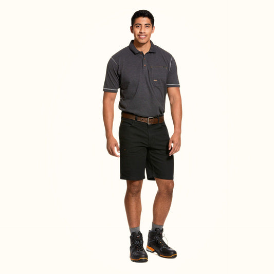 Ariat Rebar DuraStretch Made Tough 10” Men’s Shorts front view