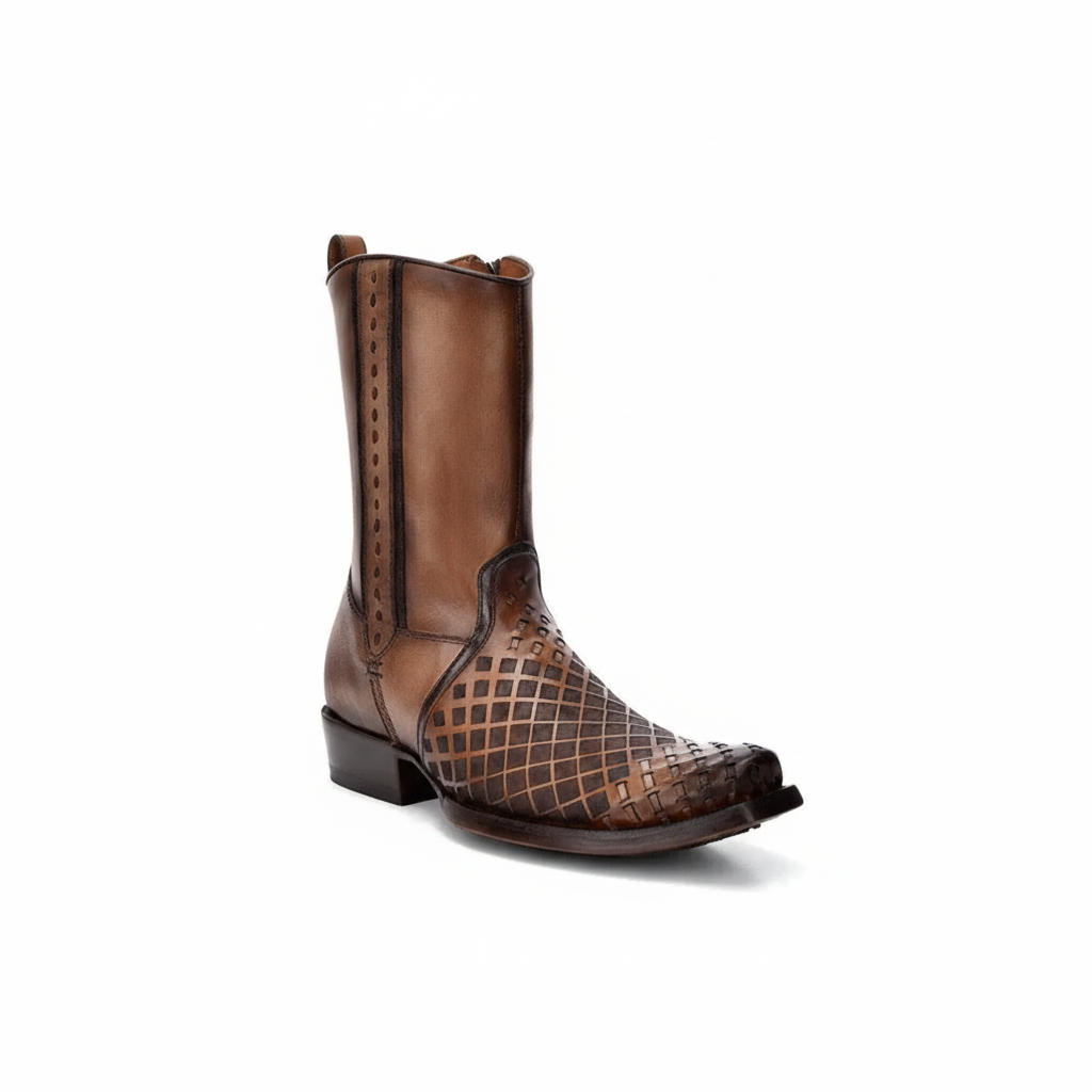 Maple Woven Narrow Square Toe Boot
