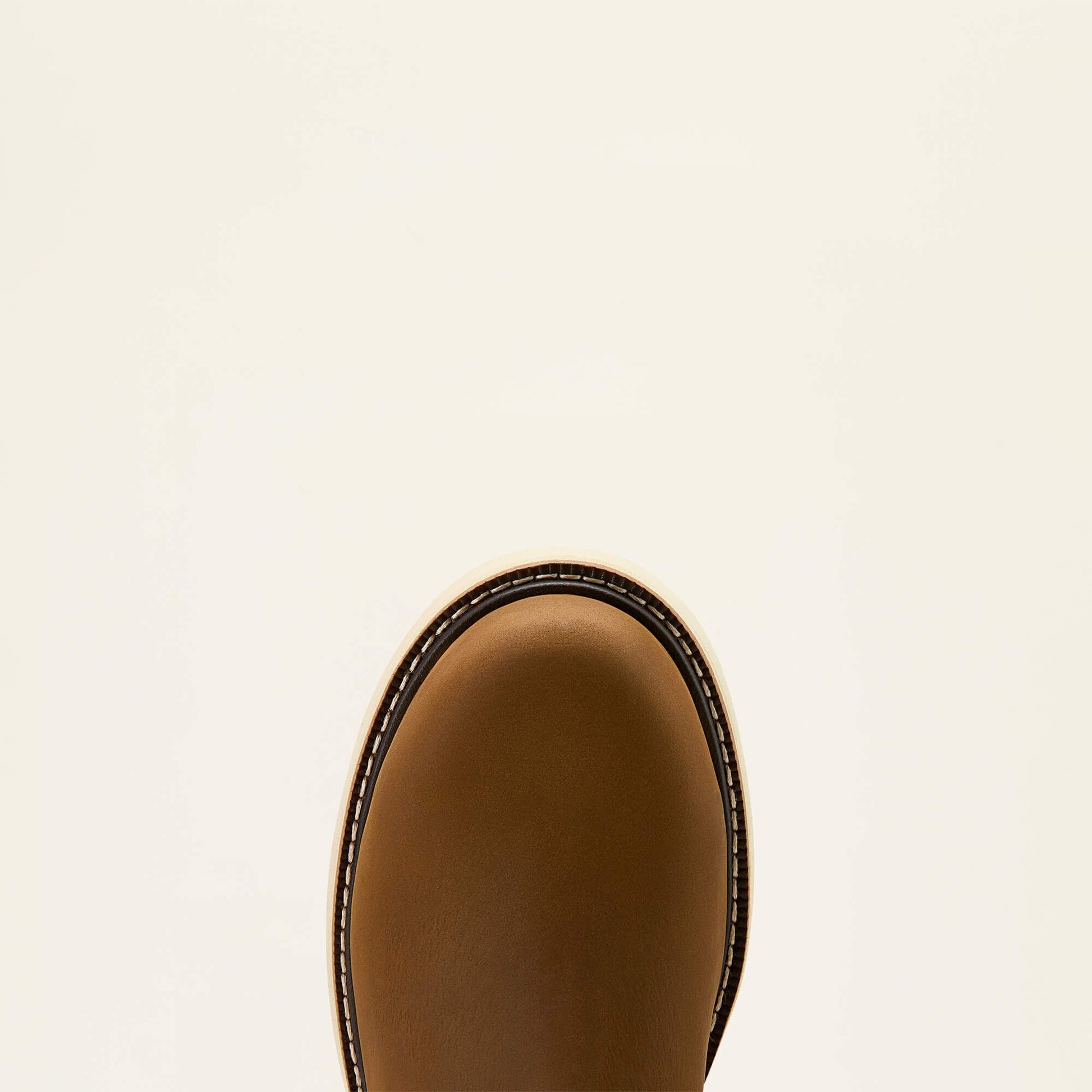 Ariat Rebar Wedge Chelsea Waterproof Composite Toe Work Boot front view showing toe shape