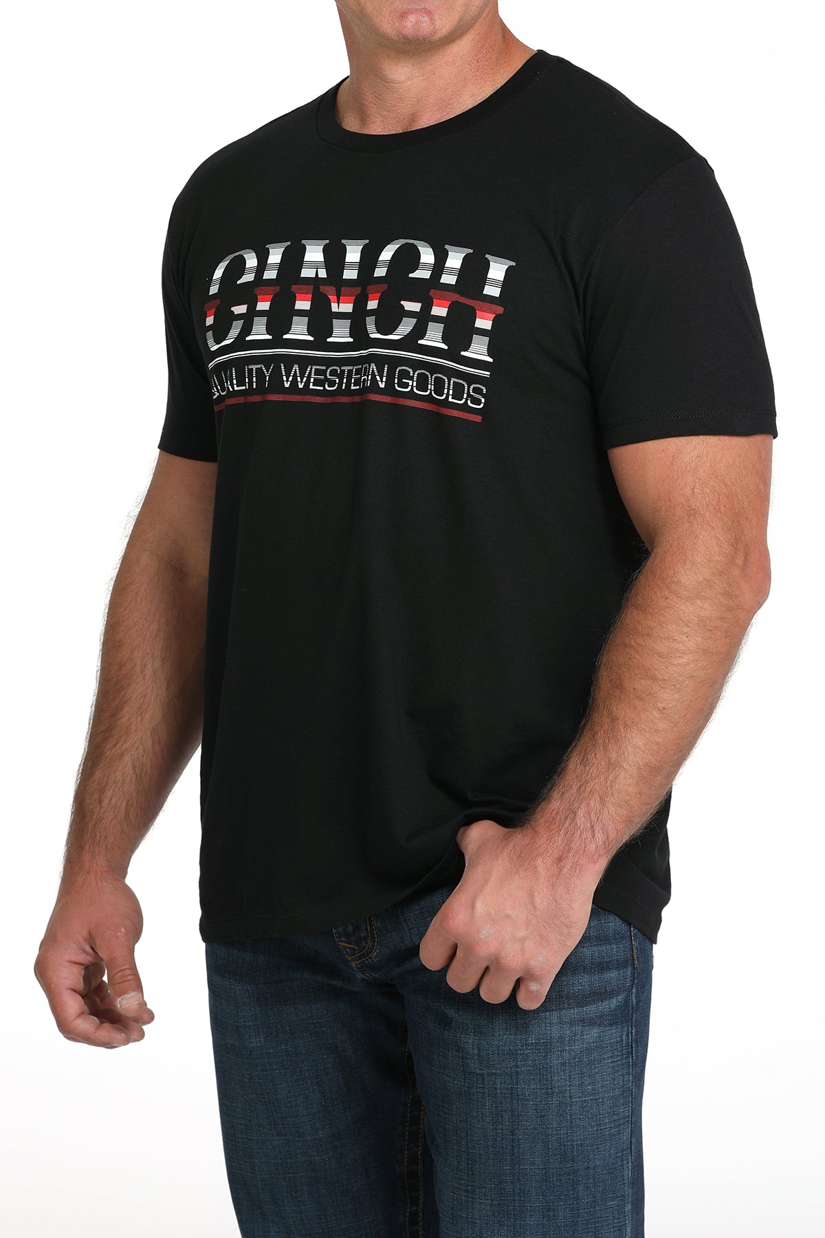 Cinch Men’s Short Sleeve Graphic Tee angled view