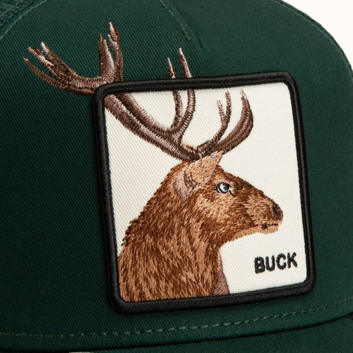 Goorin Bros. Over the Line Buck Guard trucker hat patch view