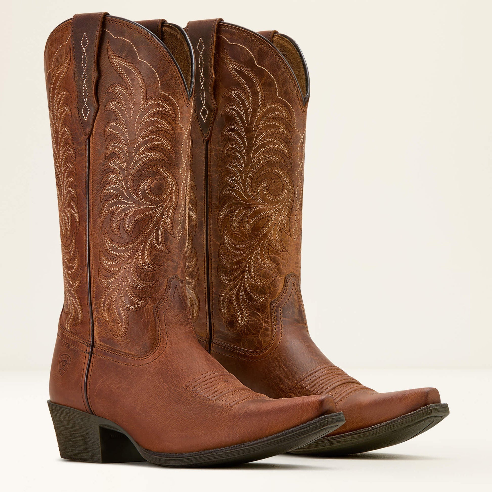 Pair of Ariat Heritage X Toe StretchFit Western Boots
