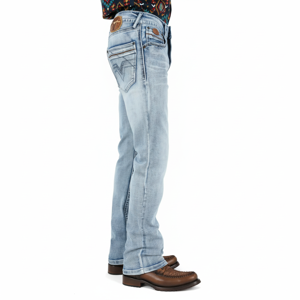 Holt Men's Light Blue Boot Cut Jeans