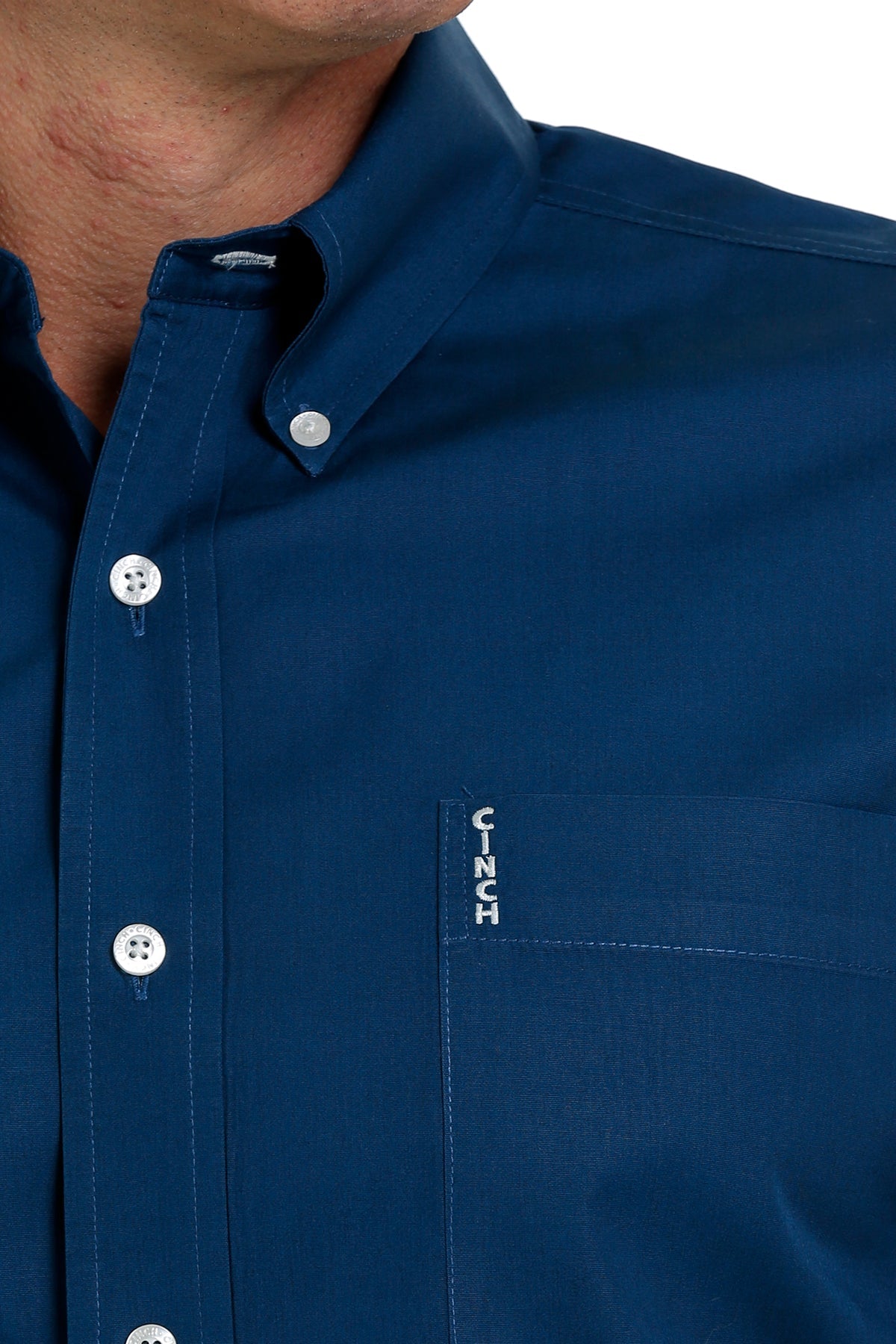 Solid Modern Fit Button-Down Western Shirt