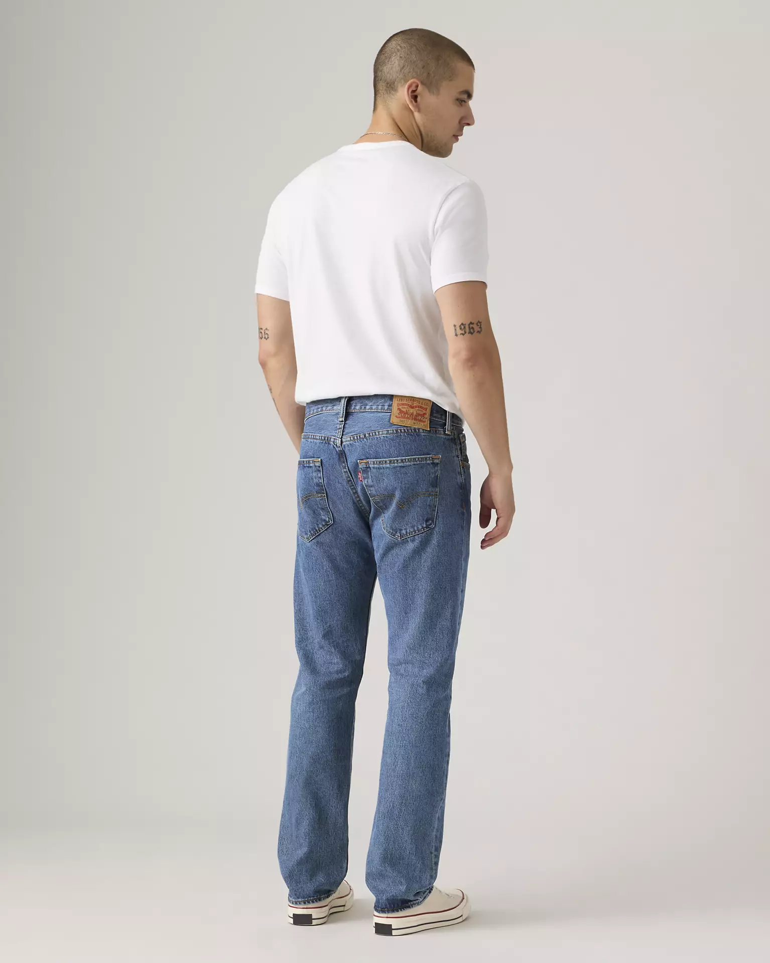 Levi’s 501 Original Fit men’s jeans rear profile view