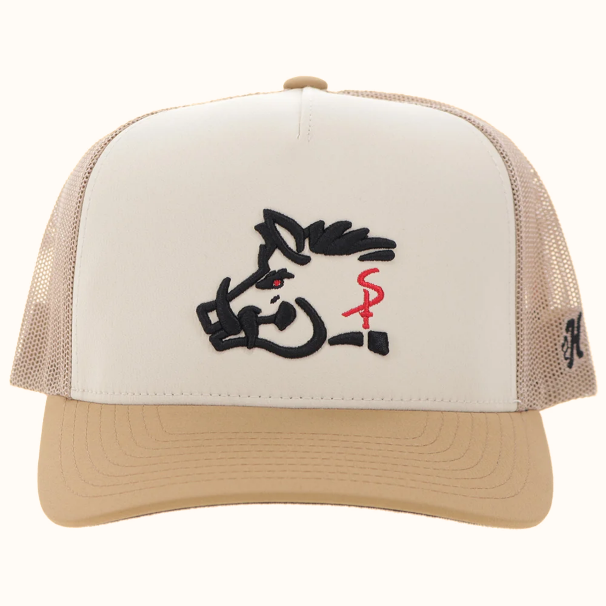 Hooey Sniper Pig 5-Panel Snapback Hat front view