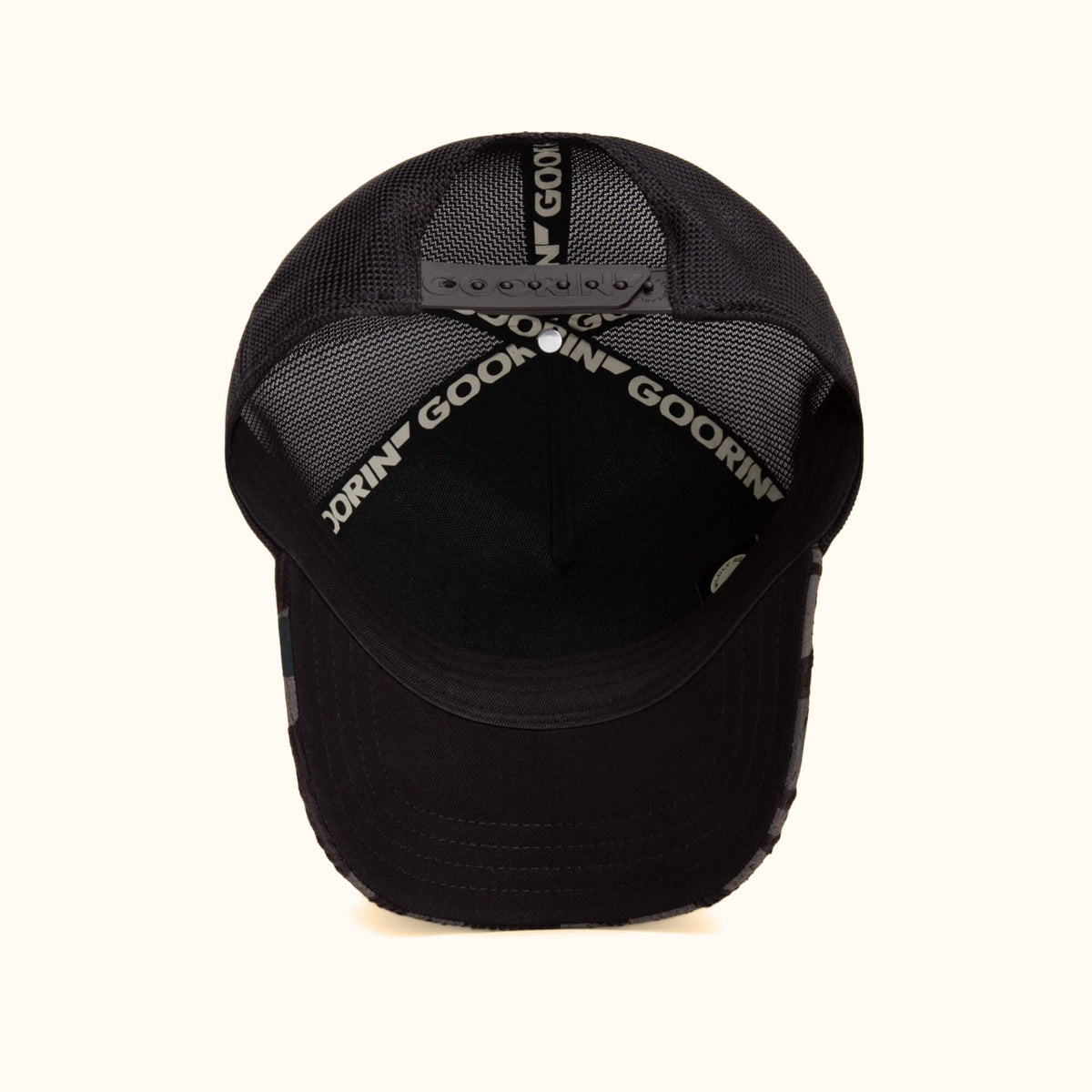 Goorin Bros. Panther Camo Trucker Hat interior view