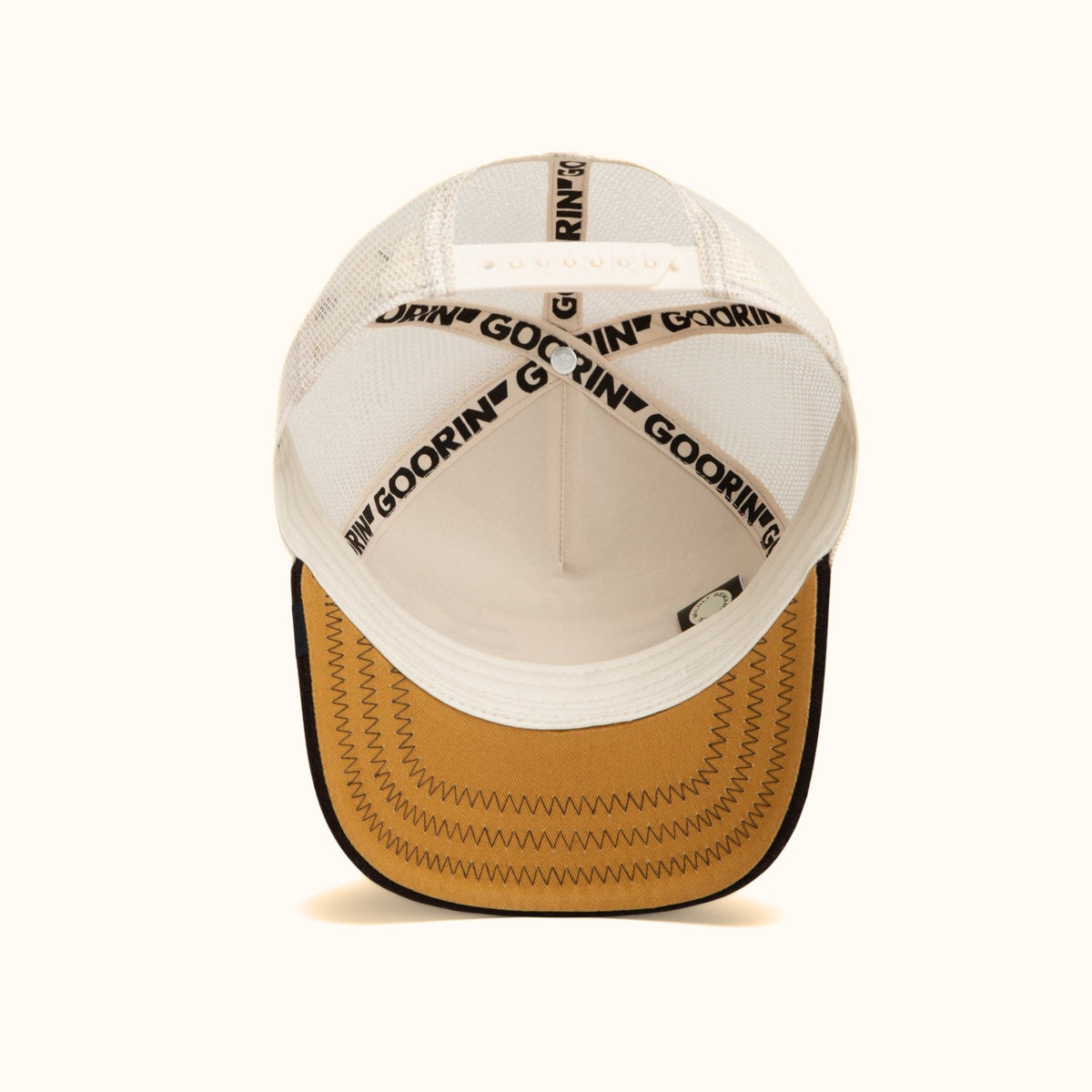 Goorin Bros. Canyon Bae trucker hat bottom view