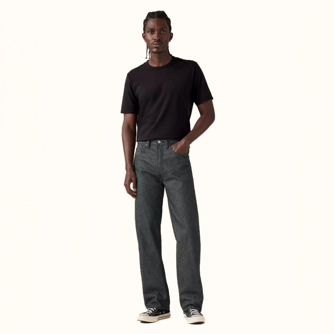 Levi’s 501 Original Shrink-to-Fit men’s raw denim jeans front view