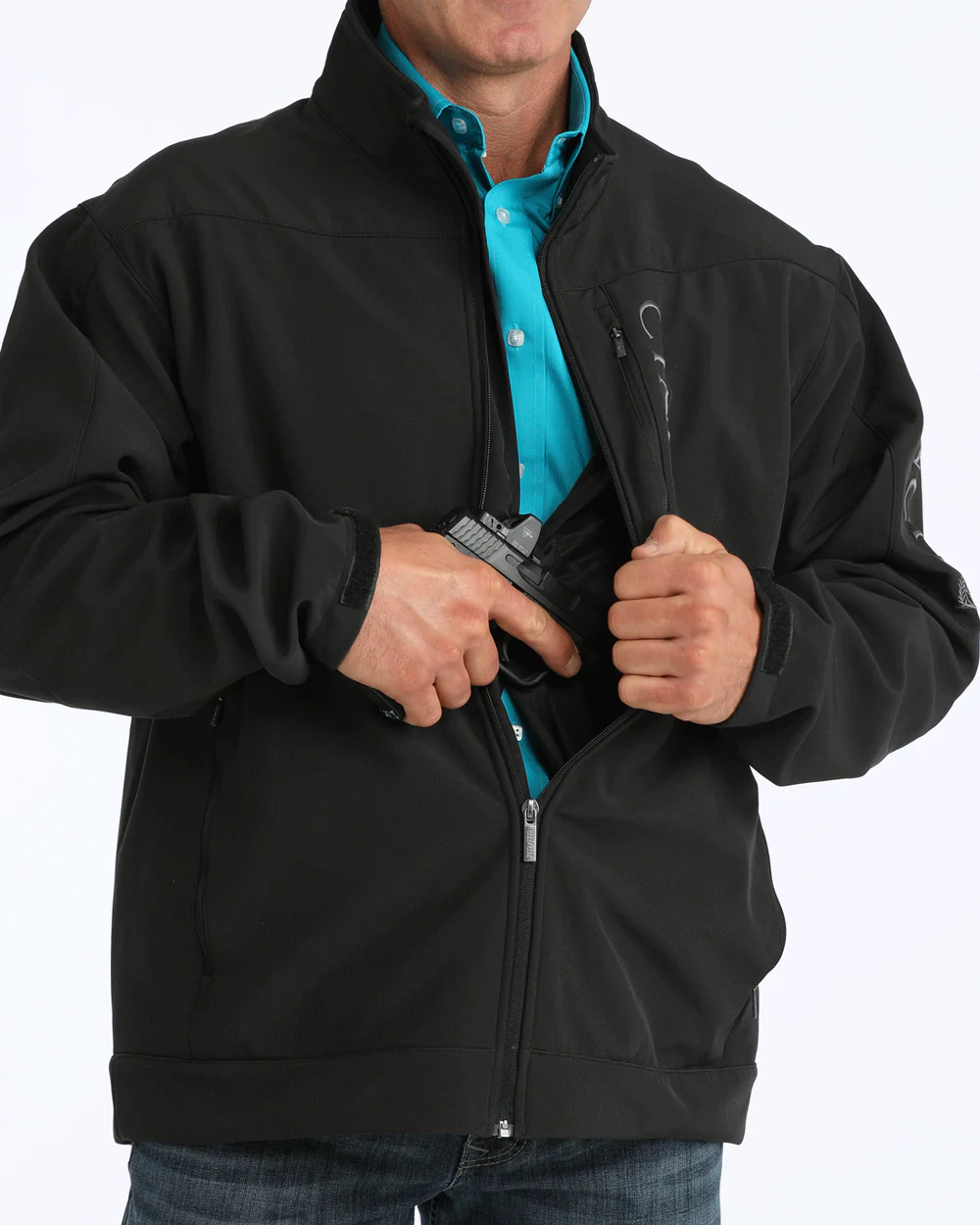 Cinch Bonded Softshell Jacket front view