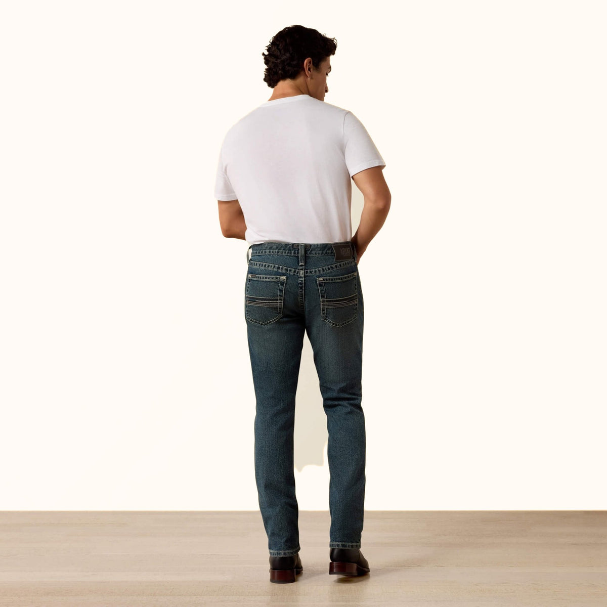 Ariat M8 Slim Mike Taper men’s jeans back view