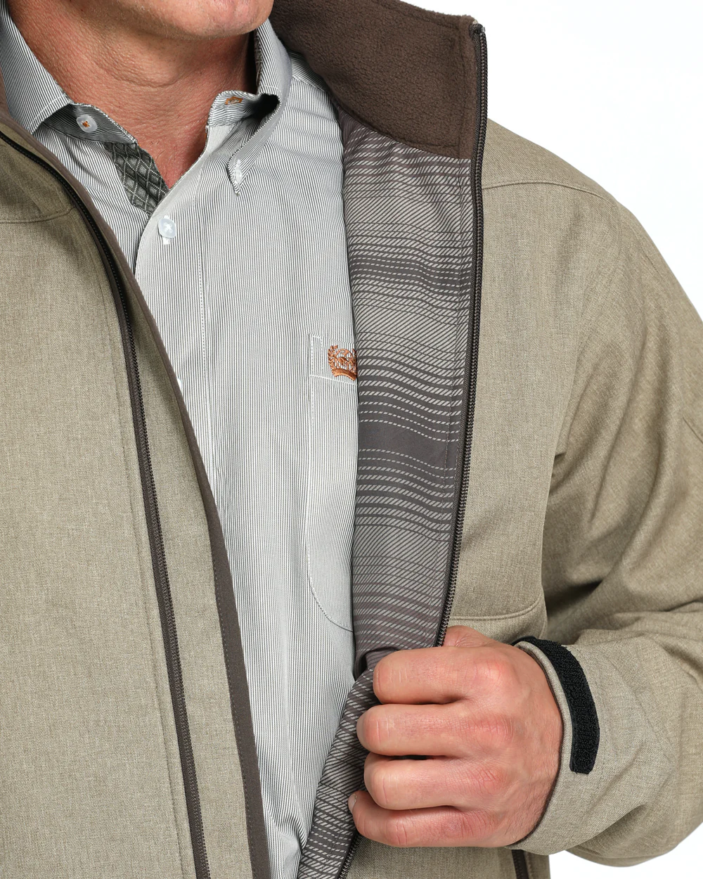 Cinch Men’s Bonded Jacket interior detail