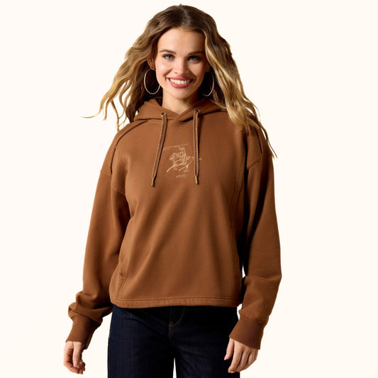 Ariat Daydreamer Hoodie brown front view