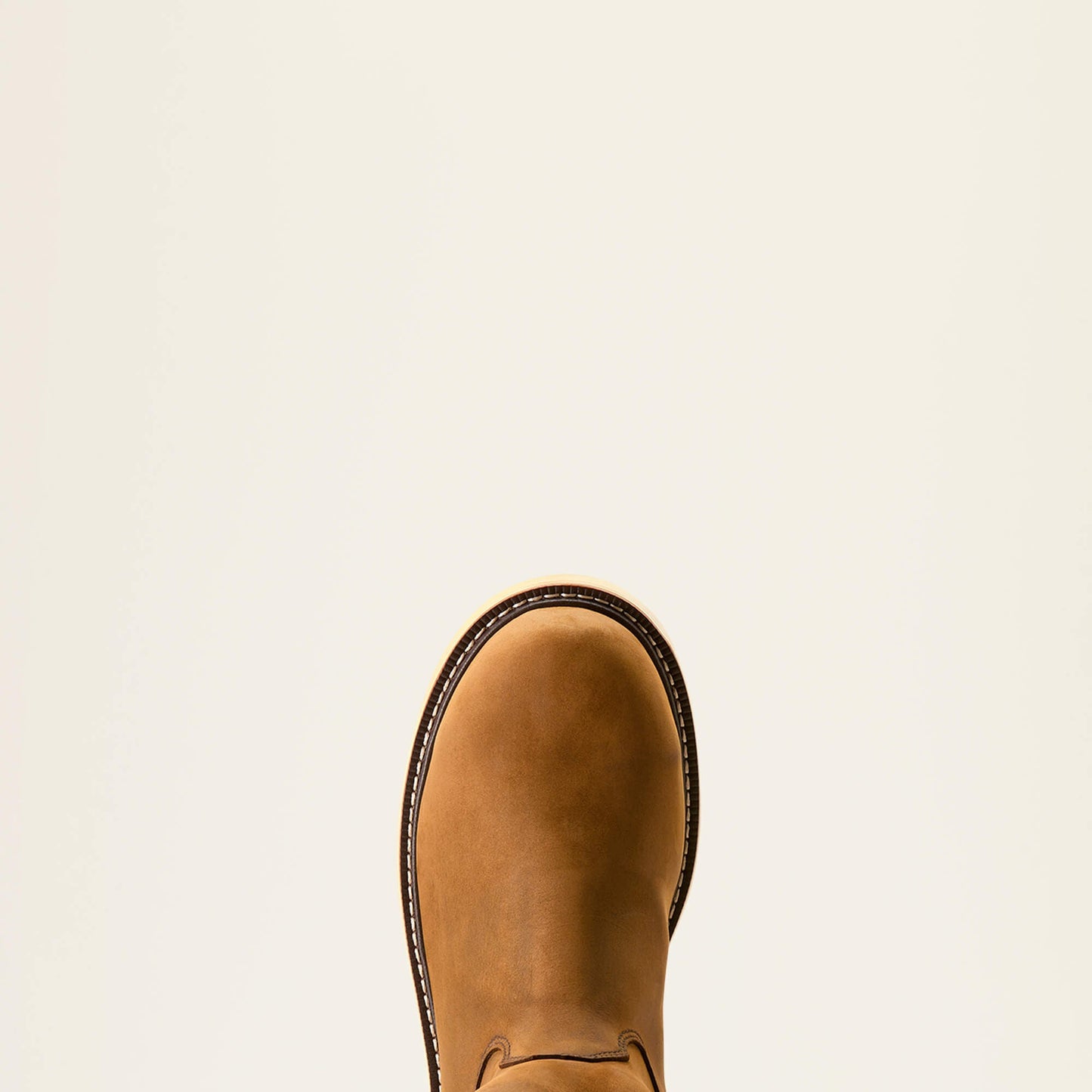 Ariat Rebar Wedge Pull-On Waterproof Composite Toe Work Boot front view showing broad toe shape