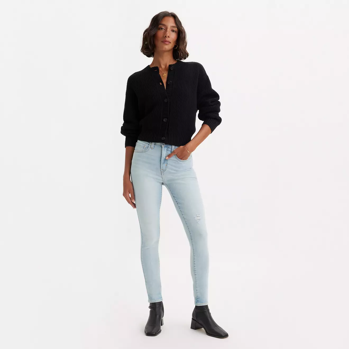 Jeans Skinny de Tiro Alto 721 para Mujer