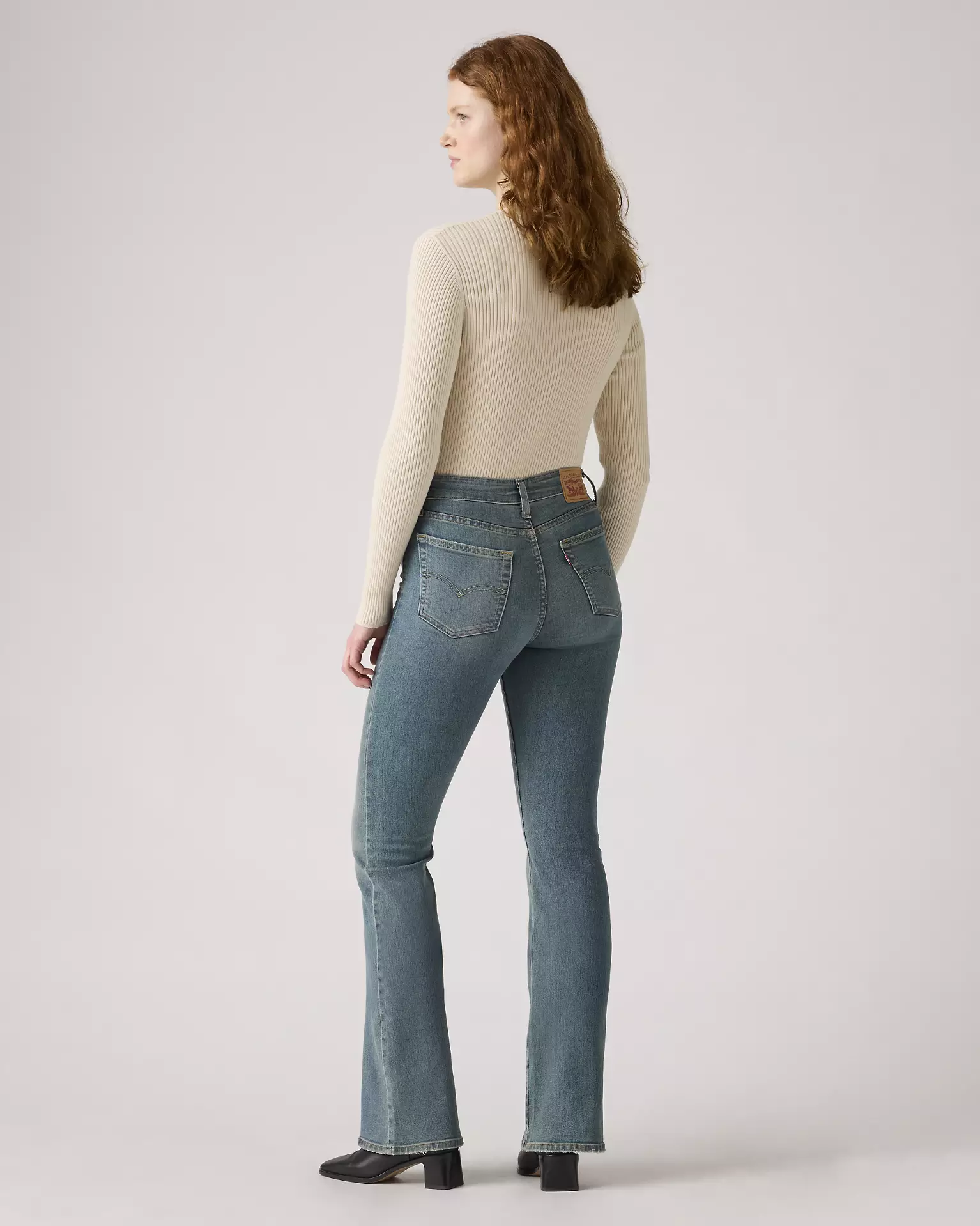 Levi’s 726 High-Rise Flare Women’s Jeans rear angle view