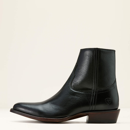 Ariat Barrett Western Boot black leather side profile