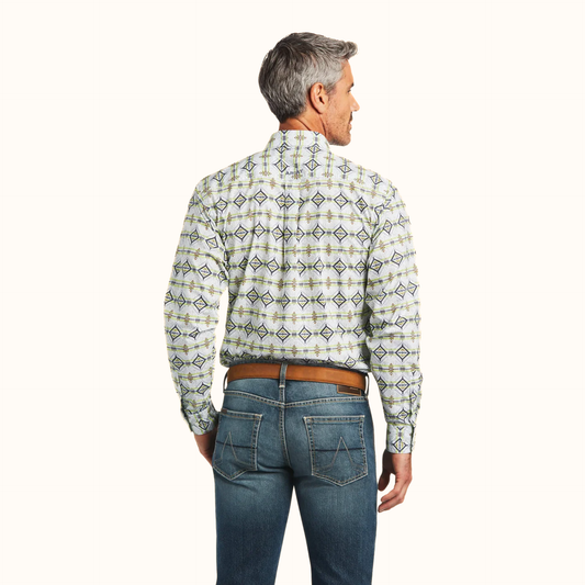 Ariat Archer Fitted Long Sleeve Shirt back view