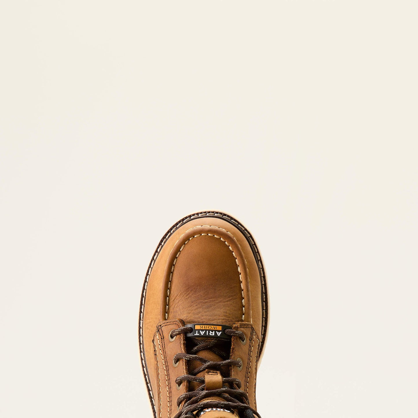 Ariat Rebar Wedge Moc Toe Waterproof Work Boot toe view